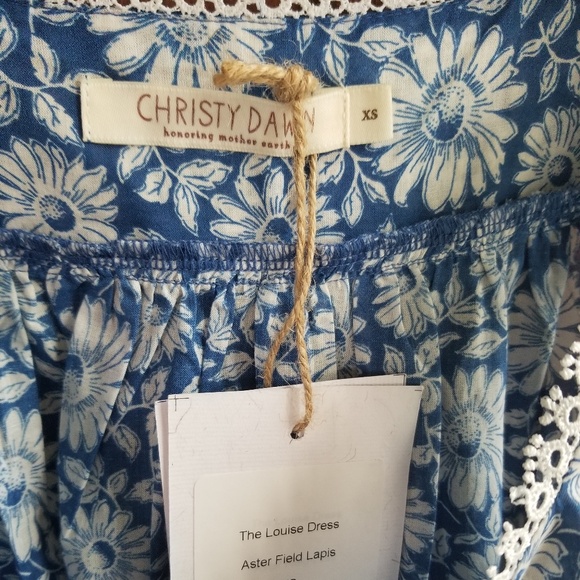 NWT Christy Dawn Louise Aster Fields Lapis XS - Picture 2 of 6